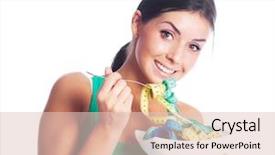  Presentation with diet - Amazing PPT theme having a young woman keep backdrop and a lemonade colored foreground