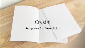  Presentation with fold - Slide set consisting of a4-half-fold-brochure-blank background and a white colored foreground