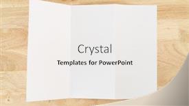  Presentation with brochure design - Audience pleasing PPT theme consisting of a4-tri-fold-brochure-blank backdrop and a sky blue colored foreground