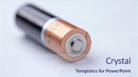  Presentation with battery - Beautiful PPT layouts featuring aaa - aa battery isolated on white backdrop and a sky blue colored foreground