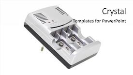  Presentation with battery - Presentation theme with aaa - battery charger for charging multiple background and a  colored foreground