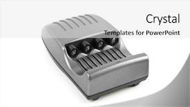  Presentation with background - Audience pleasing slide deck consisting of aaa - charger isolated on white background backdrop and a  colored foreground