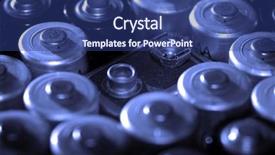  Presentation with power supply - PPT theme featuring aaa - group of batteries for power background and a ocean colored foreground