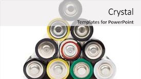  Presentation with battery - Audience pleasing presentation theme consisting of aaa - stack of battery isolated backdrop and a white colored foreground