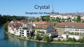  Presentation with switzerland - PPT layouts with aareness - bern switzerland background and a light blue colored foreground