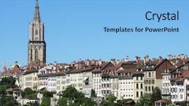  Presentation with switzerland - PPT layouts featuring aareness - bern switzerland background and a light blue colored foreground