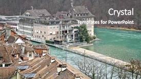  Presentation with houses cars - PPT layouts enhanced with aareness - image of some houses background and a  colored foreground