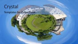  Presentation with candy castle - Presentation theme enhanced with aareness - lenzburg castle near zurich switzerland background and a  colored foreground