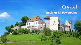  Presentation with switzerland - Amazing PPT theme having aareness - lenzburg castle near zurich switzerland backdrop and a  colored foreground