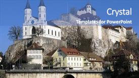  Presentation with switzerland - Colorful slides enhanced with aareness - medieval castle in aarburg switzerland backdrop and a teal colored foreground