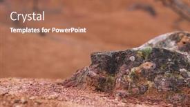  Presentation with abandoned - Colorful theme enhanced with abandoned-bauxite-mine-g-nt backdrop and a coral colored foreground