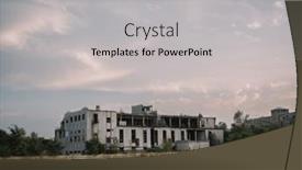  Presentation with zombie - Theme consisting of abandoned-buildings-after-zombie-apocalypse and a light gray colored foreground