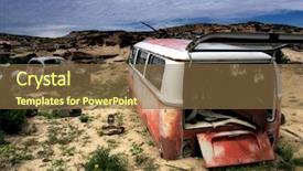  Presentation with wyoming - Beautiful presentation theme featuring  backdrop and a  colored foreground