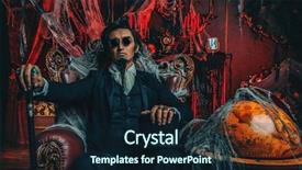  Presentation with black man - Presentation enhanced with abandoned castle the dark lord background and a wine colored foreground