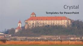  Presentation with abandoned - Audience pleasing slide deck consisting of abandoned-chateau-jaroslavice-southern-moravia backdrop and a light gray colored foreground