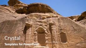  Presentation with petra - Amazing presentation design having abandoned city of petra in jordan backdrop and a red colored foreground