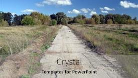  Presentation with dairy farm - PPT layouts consisting of abandoned-concrete-road background and a light gray colored foreground