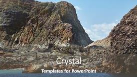  Presentation with new zealand - Slide deck featuring abandoned-concrete-ruins-deserted-sulfure background and a gray colored foreground