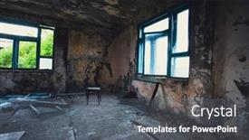  Presentation with manor - PPT layouts featuring abandoned-haunted-manor-dark-dirty background and a gray colored foreground