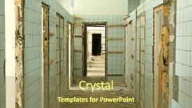  Presentation with abandoned - Beautiful presentation featuring abandoned hospital backdrop and a tawny brown colored foreground