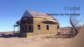  Presentation with united states - Cool new PPT layouts with abandoned-house-near-route-66 backdrop and a light blue colored foreground