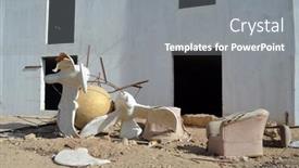  Presentation with abandoned - Colorful presentation enhanced with abandoned-houses-in-sharm-el backdrop and a gray colored foreground