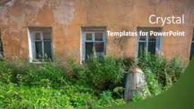  Presentation with industrial buildings new commercial warehouse - Beautiful presentation featuring abandoned industrial buildings backdrop and a coral colored foreground