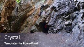  Presentation with village - Theme enhanced with abandoned-mine-and-mining-village background and a gray colored foreground