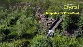  Presentation with abandoned - Slide deck featuring abandoned-mining-village background and a tawny brown colored foreground