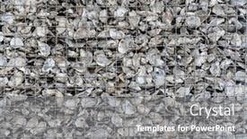  Presentation with shells - Presentation featuring abandoned-oyster-shells background and a gray colored foreground