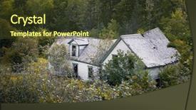  Presentation with high level - Colorful slide set enhanced with the forest high level backdrop and a tawny brown colored foreground