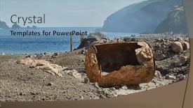  Presentation with new zealand - Presentation design having abandoned-rusty-old-boiler-near background and a light blue colored foreground