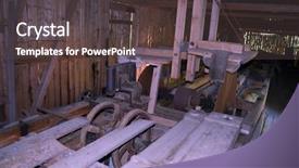  Presentation with world war 2 norway - Slide set having abandoned sawmill norway background and a dark gray colored foreground