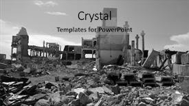  Presentation with soviet union - Slides featuring abandoned soviet military base background and a light gray colored foreground