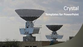  Presentation with central asia - Colorful presentation theme enhanced with abandoned soviet military base backdrop and a  colored foreground