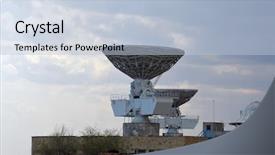  Presentation with central asia - Presentation theme with abandoned soviet military base background and a light blue colored foreground