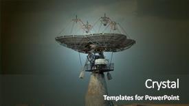  Presentation with central asia - Cool new PPT theme with abandoned soviet military base backdrop and a dark gray colored foreground