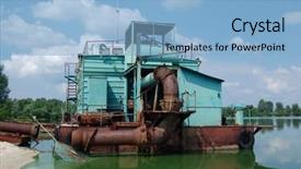  Presentation with chernobyl - Colorful slide set enhanced with abandoned vessel lost city near chernobyl area modern ruins ukraine kiev region backdrop and a light blue colored foreground