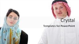  Presentation with abaya - Cool new presentation with abaya - arabic couple wife and husband backdrop and a  colored foreground