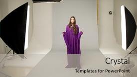  Presentation with studio - Audience pleasing theme consisting of abaya - photo session in studio young backdrop and a light gray colored foreground
