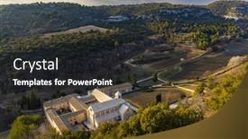  Presentation with france - Slide set consisting of abbey-of-senanque-provence-alpes background and a dark gray colored foreground