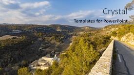  Presentation with france - Presentation featuring abbey-of-senanque-provence-alpes background and a light blue colored foreground