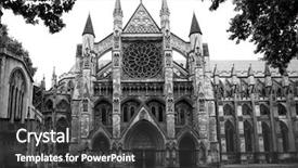  Presentation with parliament westminster london england - Presentation theme enhanced with abbey the westminster in london background and a dark gray colored foreground
