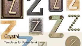  Presentation with wood basketball court - Slide deck having abc blocks z - alphabet made of wood metal background and a lemonade colored foreground