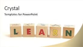  Presentation with abc - Beautiful presentation theme featuring abc blocks z - learn backdrop and a white colored foreground