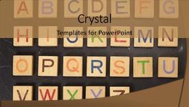  Presentation with wooden english letters alphabet - Amazing PPT layouts having abc blocks z - wooden block with alphabet backdrop and a coral colored foreground