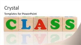  Presentation with class - Audience pleasing PPT theme consisting of abc graduation - class word formed by colorful backdrop and a  colored foreground