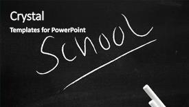  Presentation with school graduation - Cool new presentation design with abc graduation - school backdrop and a black colored foreground