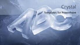  Presentation with abc - Slides having abc-letters-made-of-real background and a light blue colored foreground