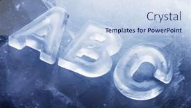  Presentation with abc - Cool new presentation with abc-made-with-real-ice backdrop and a sky blue colored foreground